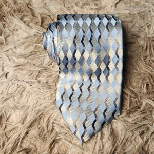 Roberto Villini Men's Silk Tie 60" X 4" Multi-Color Iridescent Geometric - Picture 1 of 7