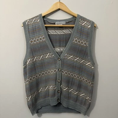 Cárdigan suéter chaleco vintage Jack Nicklaus sin mangas talla mediana tejido Foto 1 de 4
