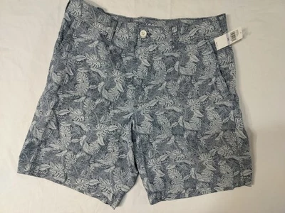 Izod Chambray Prints Shorts 32x8 Classic Fit - Image 1 of 4