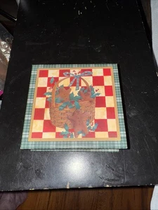 Christmas Coasters Gingerbread 6 Yesterboard 1996 Keepsake Box Legacy Publishing - Picture 1 of 4