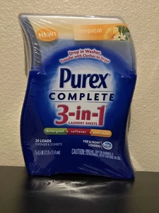 Purex Waschmittel Komplett Wäsche Laken Weichspüler Antistatisch Tropical, 20 Ladungen - Bild 1 von 2