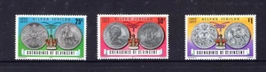 ST. VINCENT: 1977,  COINS ON STAMPS,  " WHAT YOU SEE IS WHAT YOU GET SALE!" - Bild 1 von 1