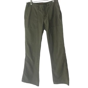 Abercrombie Women's Size 4 Gorpcore Green Utility Flare Leg Pants - Picture 1 of 11