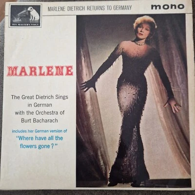 Marlene Dietrich Returns To Germany Original 7" Vinyl EP HMV Mono 1962 Bacharach - Image 1 of 4