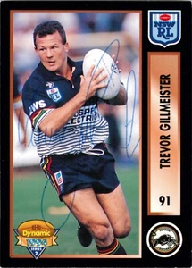 Signed 1994 Penrith Panthers NRL Dynamic Card - Trevor Gillmeister - Picture 1 of 3