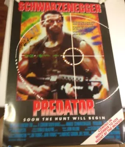 Predator Film Poster 1989 Werbe Fox TV Film Nacht Schwarzenegger 27 x 40 - Bild 1 von 11