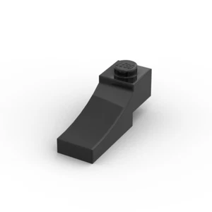 Lego 10x Bogenstein 1x3 brick inverted 70681 schwarz black - Picture 1 of 1