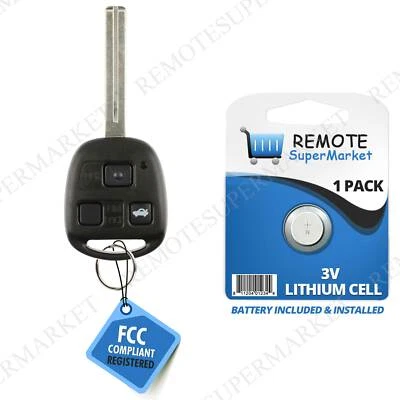 Replacement for Lexus 98-01 ES300 98-00 LS400 SC300 SC400 Remote Car Key Fob - Image 1 of 4