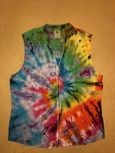Faded Glory, Damen Xlarge, Metallverschluss, Summertime Tiedye Shirt - Bild 1 von 1