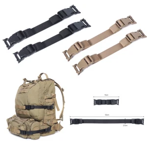 2Pcs Tactical MOLLE Straps with Buckle Clip for Tactical Backpack Accessories - Bild 1 von 13