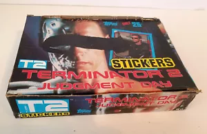Terminator 2 Judgement Day Trading Card Stickers 1991 Full Box 48 Sealed Packs - Picture 1 of 7