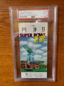 1978 SUPER BOWL XII TICKET COWBOYS BRONCOS WHITE/MARTIN PSA 4 (MK), SEHR GUTER ZUSTAND - Bild 1 von 2
