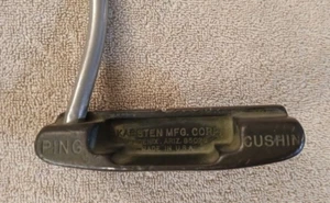 TZ GOLF - VINTAGE, RARE Ping CUSHIN Mang. Bronze Putter 85029 RH Steel Shaft 36" - Picture 1 of 9