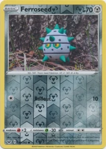 Ferroseed 130/202 Reverse Holo Sword and Shield Pokemon Card NM - Bild 1 von 1