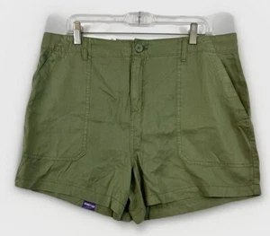 Social Standard Shorts Womens XXL Fortune Tencel Short Green Elastic Back Mid - Picture 1 of 13
