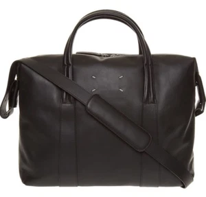 MAISON MARTIN MARGIELA Black Leather Work Bag RRP £1100 - Picture 1 of 19
