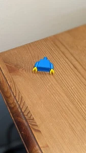 Blue Vintage LEGO 973c02 plain Torso Yellow Hands no prongs hollow - Picture 1 of 2