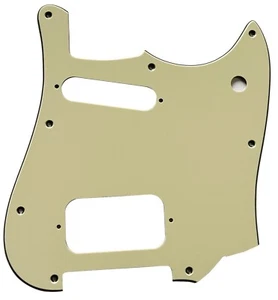 Golpeador de piezas para guitarra estilo ciclón Fender Squire 3 capas AMARILLO VINTAGE - Imagen 1 de 4