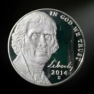 2014 S San Francisco Proof Jefferson Nickel Brilliant Uncirculated (BU) - Picture 1 of 2