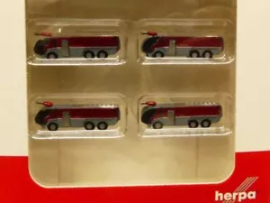 1/500 Herpa Flughafenzubehör Feuerwehrfahrzeuge 4 Stück 520867 Wings Zubehör - Bild 1 von 1