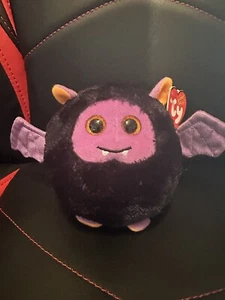 Ty Beanie Ballz BATTY Halloween Fledermaus Ball 5" selten neu mit Etikett in Kunststoffhülle. Top - Bild 1 von 4