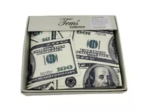 Cartera plegable bi, dinero temático en efectivo de $100, regalo para hombre, D5 FM - Imagen 1 de 8