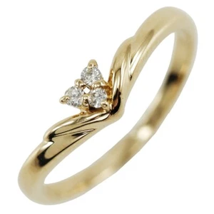 TASAKI Ring K18 yellow gold/diamond #3.9(US Size) 1.3g Women - Picture 1 of 8