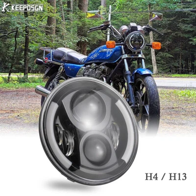 7" LED Headlight Hi/Lo DRL Turn Signal Projector For Suzuki GS 750 1000 1100 - Image 1 of 4