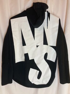 Vans Womens XS Black Full Back Logo Spellout Full Zip Hoodie Sweatshirt - Picture 1 of 6