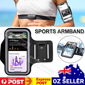 Sports Armband Phone Holder Arm Band Jogging Gym Running For iPhone Samsung VIC - Picture 1 of 8