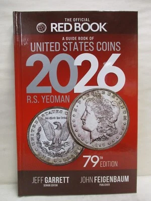 Monedas de Estados Unidos Whitman Red Book 2026 79ª edición tapa dura guía de precios Yeoman Foto 1 de 4