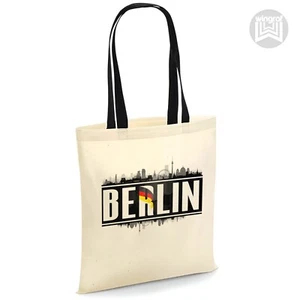 Berlin Tragetasche Germany Geschenk Strand Reise Weihnachten Urlaub Shopping Öko Handtasche - Bild 1 von 4