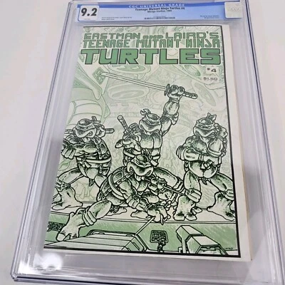 Teenage Mutant Ninja Turtles #4 CGC 9.2 Eastman White Pages 1985 1st Print Tmnt  - Image 1 of 4