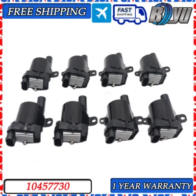 New For CHEVY SUBURBAN 1500 2500 GMC SIERRA 1500 2500 8x Ignition Coil 10457730 - Image 1 of 4