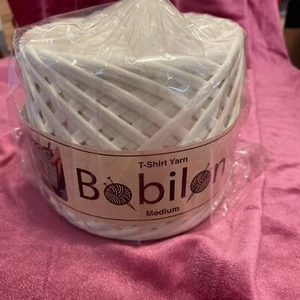 T-Shirt Bobilon Yarn 7-9mm TShirt I E Cream brand New In Wrapper - Picture 1 of 2