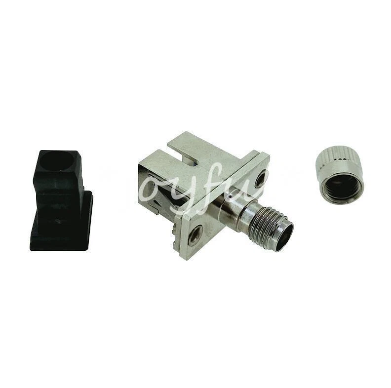 NEW Optical Fiber Connector SMA Female-SC Female Hybrid Adapter Flange Coupling - Image 1 of 1
