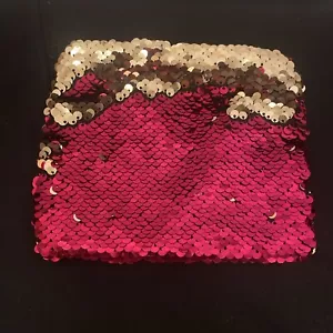 Women’s Flip Change Sequin Makeup Evening Bag Cosmetics Pouch - Picture 1 of 9