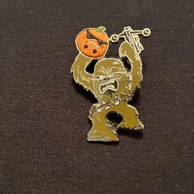 Disney Star Wars Halloween Chewbacca with Pumpkin Pin - Image 1 of 2