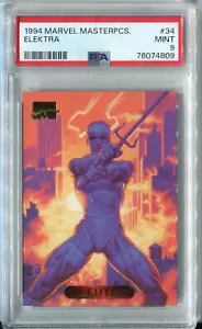 Marvel Masterpieces Elektra #34 1994 graduado PSA 9 como nuevo - Imagen 1 de 1