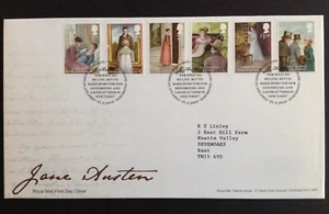 GB QEII 2013 Jane Austen Set on Typed Address First Day Cover Tallents House SHS - Picture 1 of 1