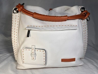 Bolso grande blanco/naranja BCBG Max Azria Foto 1 de 4
