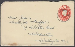 NEW ZEALAND 1936 KGV 1d. POSTAL STATIONERY ENVELOPE (ID:30/D34883) - Picture 1 of 1