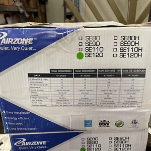 Airzone Fans Se120 Premium Efficiency Fan W Ultra Quiet AC Motor 120 CFM Biss - Picture 1 of 2