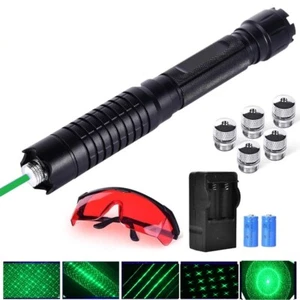 GP6 Adjustable Focus Green Laser Pointer 520nm Visible Beam Batteries & Charger - Picture 1 of 10