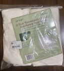 Set of 2 Natural Organic Cotton Waterproof Quilted Lap Burp Pads 14x21 new