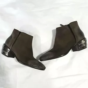 NEU GUISEPPE ZANOTTI BRAUN DISTRESSED METALL ABSATZ STIEFEL 6 US 39 EU - Bild 1 von 7