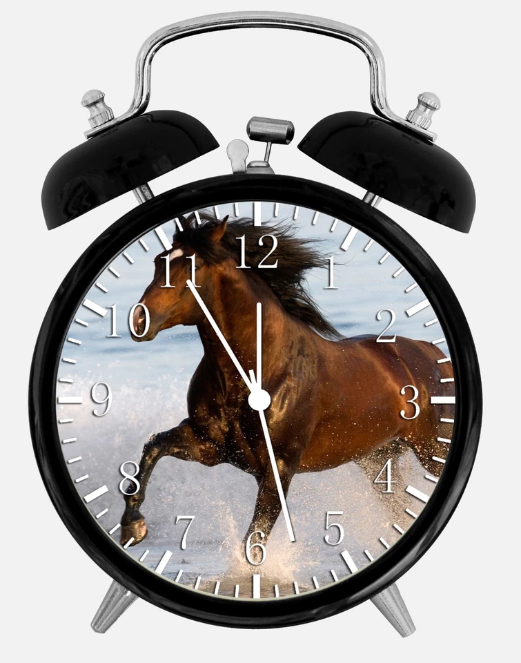 Horse in Water Alarm Desk Clock 3.75" Home or Office Decor Y38 Nice For Gift - Image 1 of 1