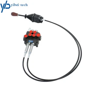 Remote Control Valve 2 Spool Valve 80lpm/ 21gpm + Cables + Joystick 3600PSI - Picture 1 of 12