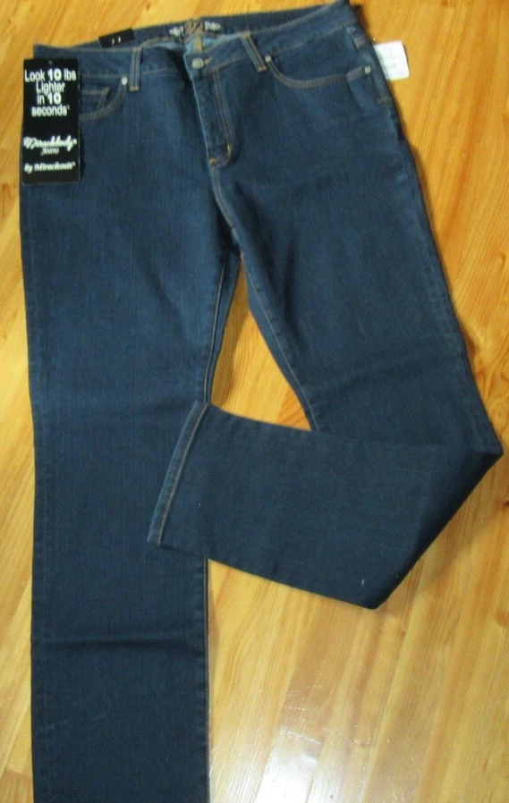 Miraclebody Plus Dark 18W 5 Pockets Zip Button Mid Skinny Jeans NWT Nice $89 USA - Image 1 of 4