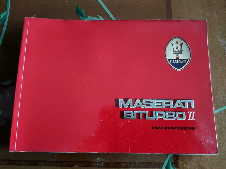 MASERATI BITURBO II LIBRETTO USO MANUTENZIONE ORIGINALE EDIZIONE 1986  (328) - Immagine 1 di 1